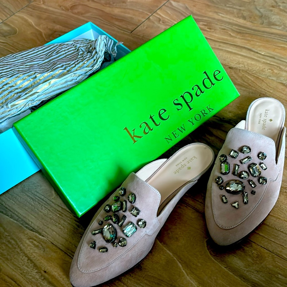 Kate Spade Fawn Suede Mules